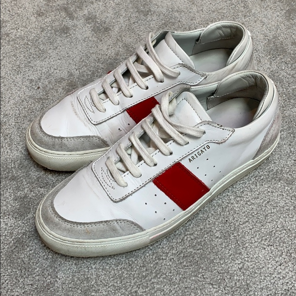 Axel Arigato Women's White and Red Sneakers